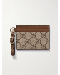 Gucci - Gg Emblem Card Case With Strap - Lyst