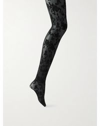Wolford - Strumpfhose 30 Den Aus Jacquard-Strick Mit Blumenmuster - Lyst