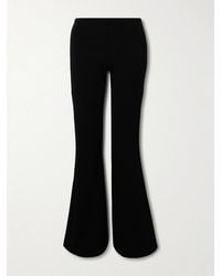 Courreges - Ellipse Zip-Detailed Jersey Flared Pants - Lyst