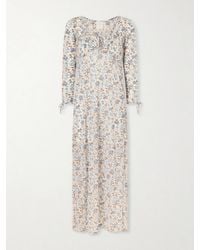 Anna Sui - Calico Floral-Print Jersey Midi Dress - Lyst