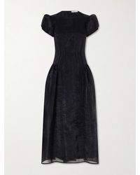 Cecilie Bahnsen - Cleopatra Organza Midi Dress - Lyst
