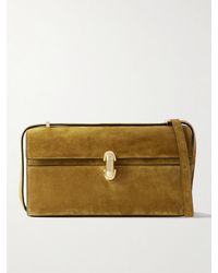 SAVETTE - Symmetry 26 Schultertasche Aus Veloursleder - Lyst