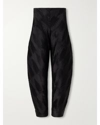 Rohe - Plissé Satin Tapered Pants - Lyst