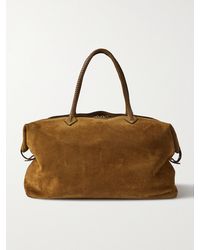 Metier - Weekend Xl Leather-Trimmed Suede Tote - Lyst