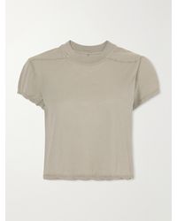 Rick Owens - Drkshdw Cropped Cotton-Jersey T-Shirt - Lyst