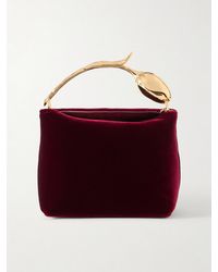 Erdem - Bloom Micro Velvet Clutch - Lyst