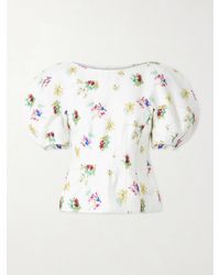 Gabriela Hearst - Ayelet Floral-Print Linen-Twill Blouse - Lyst