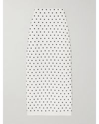 Carolina Herrera - Crystal-Embellished Knitted Midi Skirt - Lyst