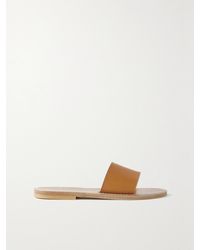 K. Jacques - Net Sustain Anacapri Leather Slides - Lyst