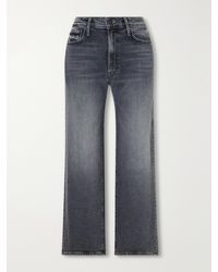 Mother - The Dodger Flood Cropped Mid-Rise Straight-Leg Jeans - Lyst