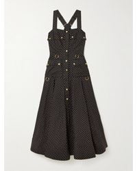Zimmermann - Luna Embellished Linen Midi Dress - Lyst
