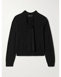 Nili Lotan - Genesis Pussy-Bow Cashmere Sweater - Lyst