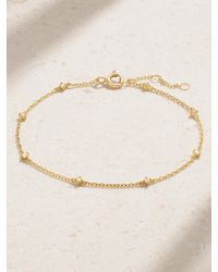 STONE AND STRAND - Bracelet En Or 10 Carats (416/1000) Et Diamants - Lyst