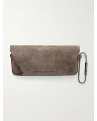 Brunello Cucinelli - Suede Glasses Case - Lyst