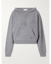 Victoria Beckham - Lana Stretch Wool And Cashmere-Blend Hoodie - Lyst