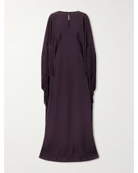 ‎Taller Marmo - 1974 Cutout Fringed Crepe Gown - Lyst