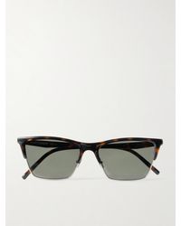 Saint Laurent - D-Frame Acetate And-Tone Sunglasses - Lyst