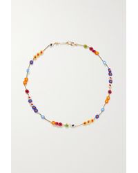 Roxanne Assoulin Daisy Gold-tone Beaded Necklace - Yellow