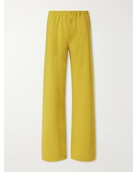 La Ligne - Colby Recycled Stretch-Crepe Wide-Leg Pants - Lyst