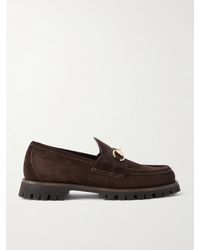 Gucci - Mocassins En Daim À Mors De Cheval Sylke - Lyst