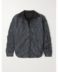 Maison Margiela - Padded Wool-Trimmed Quilted Crinkled Shell Jacket - Lyst