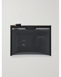 Anya Hindmarch - Safe Deposit Beutel Aus Pvc Mit Lederbesätzen - Lyst