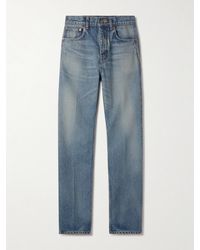 Saint Laurent - Mid-Rise Straight-Leg Jeans - Lyst