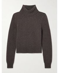 Nili Lotan - Hollyn Cropped Cashmere Turtleneck Sweater - Lyst