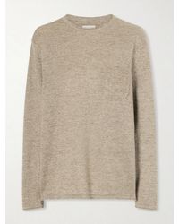 Aimé Leon Dore - Linen, Alpaca, Cotton And Wool-Blend Sweater - Lyst