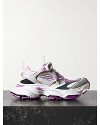 Balenciaga - Cargo Distressed Rubber-Trimmed Faux Suede And Mesh Sneakers - Lyst