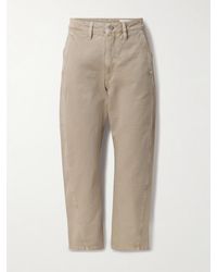 Lemaire - Twisted Cropped High-Rise Straight-Leg Jeans - Lyst