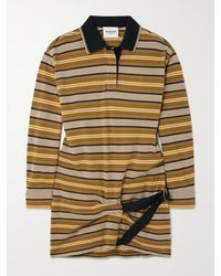 Isabel Marant - Isea Gathered Buckle-Detailed Organic Cotton-Piqué Mini Dress - Lyst
