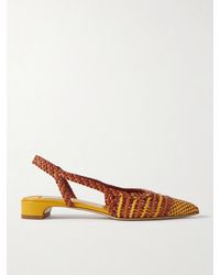 Gabriela Hearst - Perro Woven Leather Slingback Pumps - Lyst