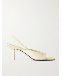 Neous - Kamui Leather-Trimmed Cady Slingback Sandals - Lyst