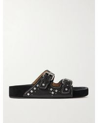 Isabel Marant - Lennyo Pantoletten Aus Leder Mit Nieten - Lyst