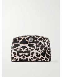 Liffner - Pushlock Leopard-Printed Calf-Hair Clutch - Lyst
