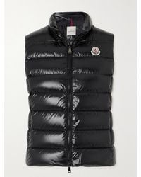 Moncler - Ghany Quilted Glossed-Shell Down Vest - Lyst
