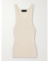 Nili Lotan - Selah Tanktop Aus Geripptem Seiden-Jersey - Lyst