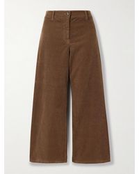 Nili Lotan - Megan Cotton-Blend Corduroy Wide-Leg Pants - Lyst