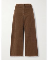 Nili Lotan - Megan Hose Mit Weitem Bein Aus Cord Aus Einer Baumwollmischung - Lyst