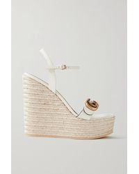 Gucci Carolina Heart Espadrille Wedges