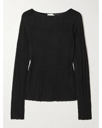 Deiji Studios - Open Work Ribbed Ecovero-Blend Top - Lyst