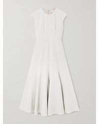 Gabriela Hearst - Crowther Pleated Wool Midi Dress - Lyst