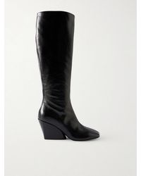 Proenza Schouler - Slant 80 Glossed-Leather Knee Boots - Lyst