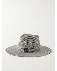 Ruslan Baginskiy - Striped Straw Fedora - Lyst