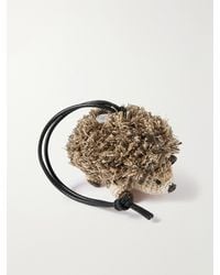 JW Anderson - Hedgehog Crocheted Cotton And Leather Bag Charm - Lyst