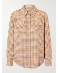 God's True Cashmere - Midnight Rose Checked Cashmere Shirt - Lyst