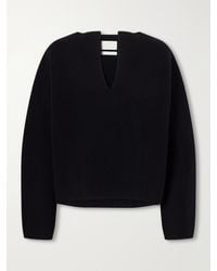 Lauren Manoogian - Double-Knit Merino Wool, Alpaca And Pima Cotton-Blend Sweater - Lyst