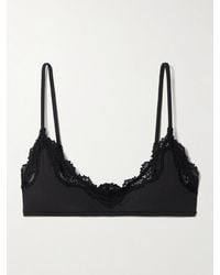 Skims - Fits Everybody Lace Scoop Bralette – Onyx – Soft-Bh - Lyst