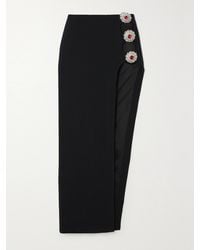 David Koma - Cutout Crystal-Embellished Cady Maxi Skirt - Lyst